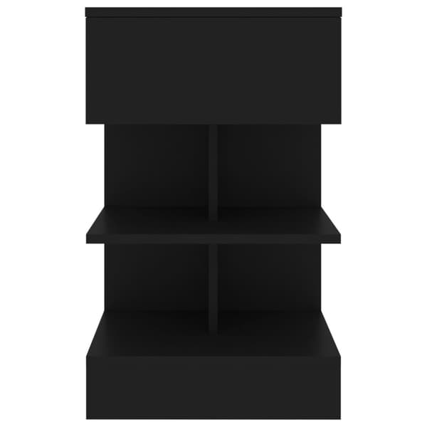 vidaXL Sängbord svart 40x35x65 cm konstruerat trä -  Nattduksbord