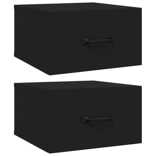 vidaXL væghængte sengeborde 2 stk. 35x35x20 cm sort -  Natborde