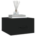 Miniatyrbillede 5 af 11: vidaXL væghængte sengeborde 2 stk. 35x35x20 cm sort -  Natborde