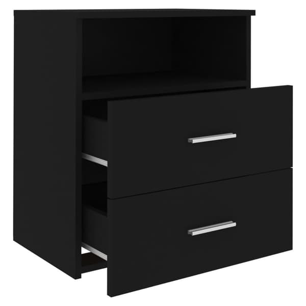 vidaXL Yöpöydät 2 kpl musta 50x32x60 cm -  Yöpöydät