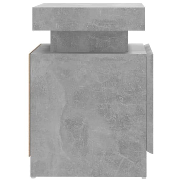 vidaXL Sängbord betonggrå 45x35x52 cm spånskiva -  Nattduksbord