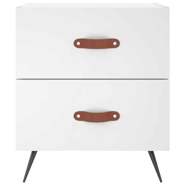 vidaXL sengeborde 2 stk. 40x35x47,5 cm konstrueret træ hvid -  Natborde