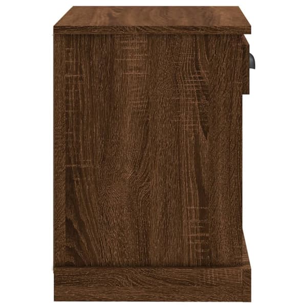 vidaXL Yöpöydät 2 kpl ruskea tammi 43x36x50 cm - Yöpöydät