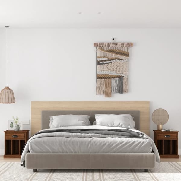 vidaXL Yöpöydät 2 kpl ruskea tammi 43x36x50 cm - Yöpöydät