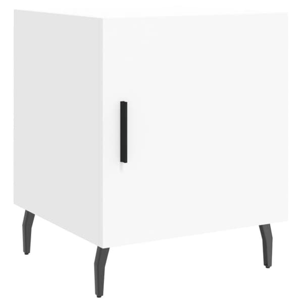vidaXL Sängbord 2 st vit 40x40x50 cm konstruerat trä - Nattduksbord