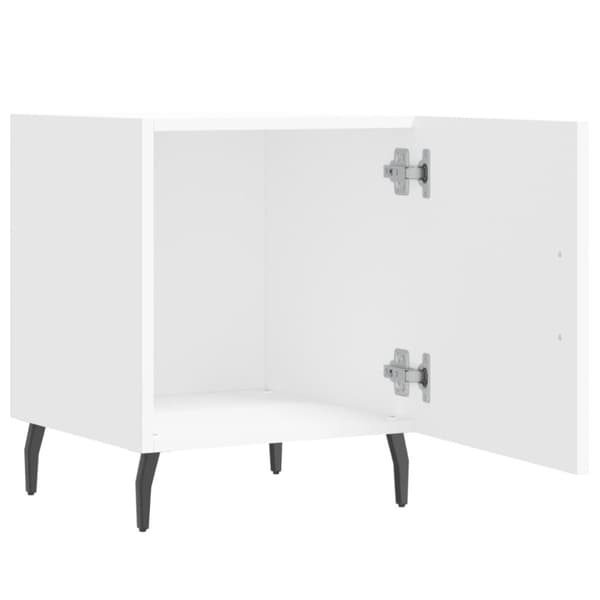 vidaXL Sängbord 2 st vit 40x40x50 cm konstruerat trä - Nattduksbord