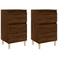 Miniatyrbillede 3 af 11: vidaXL sengeborde 2 stk. 40x35x70 cm brun egetræsfarve -  Natborde