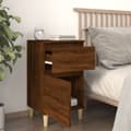 Miniatyrbillede 4 af 11: vidaXL sengeborde 2 stk. 40x35x70 cm brun egetræsfarve -  Natborde