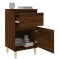 Miniatyrbillede 6 af 11: vidaXL sengeborde 2 stk. 40x35x70 cm brun egetræsfarve -  Natborde