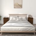 Miniatyrbillede 1 af 11: vidaXL sengeborde 2 stk. 40x35x70 cm brun egetræsfarve -  Natborde