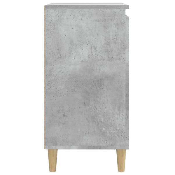 vidaXL sengeborde 2 stk. 40x35x70 cm konstrueret træ betongrå -  Natborde