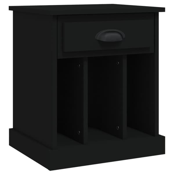 vidaXL sengebord 43x36x50 cm sort - Natborde