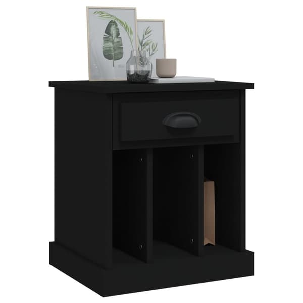 vidaXL sengebord 43x36x50 cm sort - Natborde