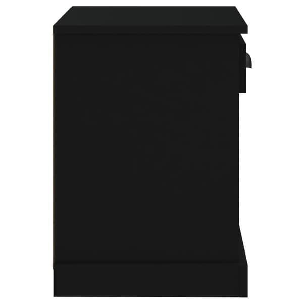 vidaXL sengebord 43x36x50 cm sort - Natborde