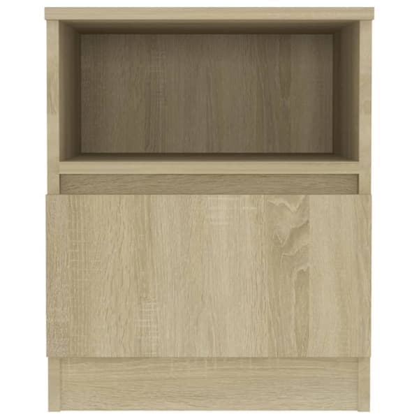 vidaXL Sängbord sonoma-ek 40x40x50 cm konstruerat trä - Nattduksbord