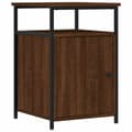Miniatyrbillede 4 af 11: vidaXL sengeborde 2 stk. 40x42x60 cm konstrueret træ brunt egetræ -  Natborde