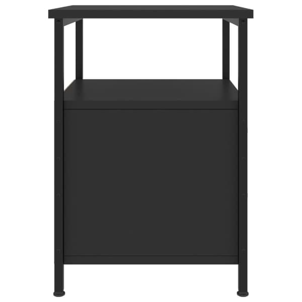 vidaXL Sängbord 2 st svart 34x35,5x50 cm konstruerat trä - Nattduksbord