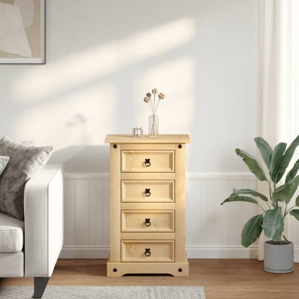 vidaXL sengebord Corona 53x39x84 cm massivt fyrretræ -  Natborde