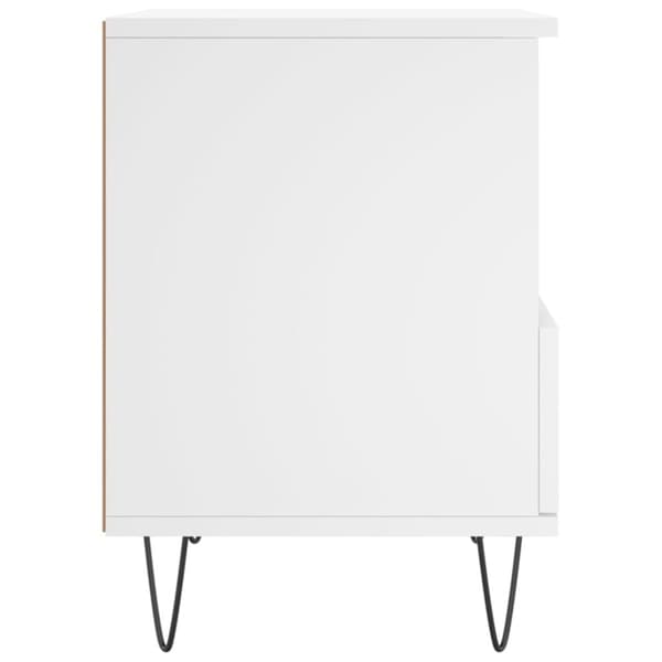 vidaXL sengebord 40x35x50 cm konstrueret træ hvid - Natborde