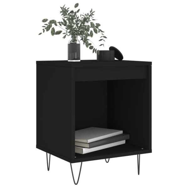 vidaXL Yöpöydät 2 kpl musta 40x35x50 cm tekninen puu -  Yöpöydät
