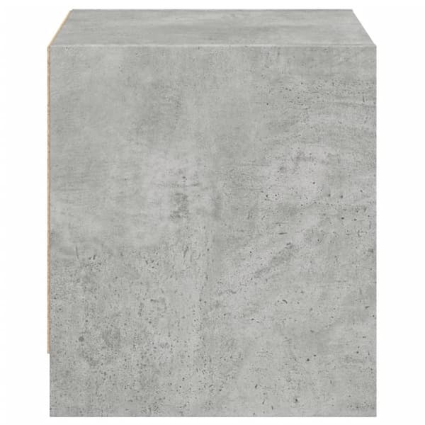vidaXL sengeborde 2 stk. med glaslåger 35x37x42 cm betongrå - Natborde