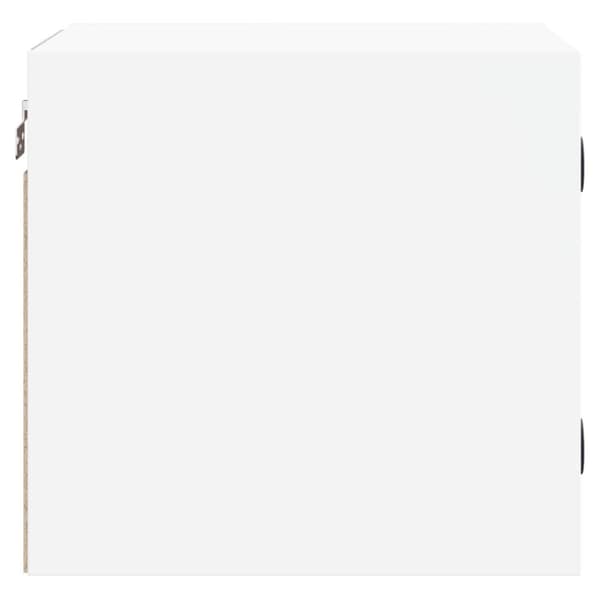 vidaXL sengeborde 2 stk. med glaslåger 35x37x35 cm hvid -  Natborde