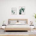 Pikkukuva 4 / 10: vidaXL Yöpöytä LED-valoilla 2 kpl valkoinen 40x39x37 cm -  Yöpöydät