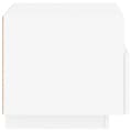 Pikkukuva 9 / 10: vidaXL Yöpöytä LED-valoilla 2 kpl valkoinen 40x39x37 cm -  Yöpöydät
