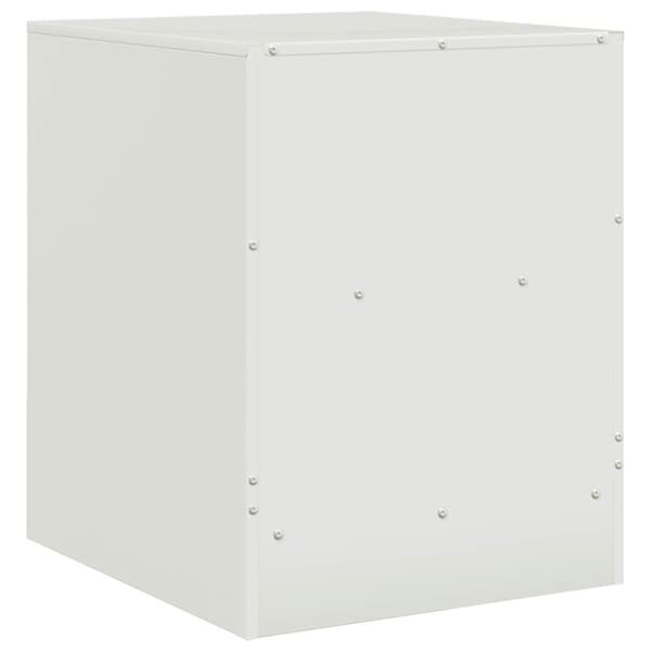 vidaXL sengeborde 2 stk. 34,5x39x44 cm stål hvid