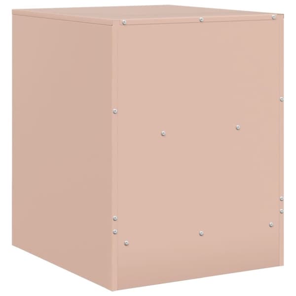vidaXL Sängskåp rosa 34,5x39x44 cm stål