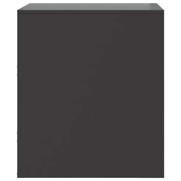 vidaXL Nattbord 2 stk svart 34,5x39x44 cm stål