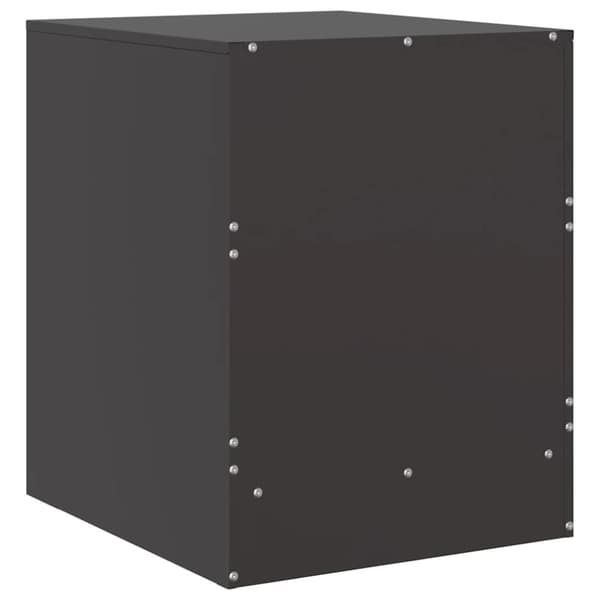 vidaXL Nattbord 2 stk svart 34,5x39x44 cm stål