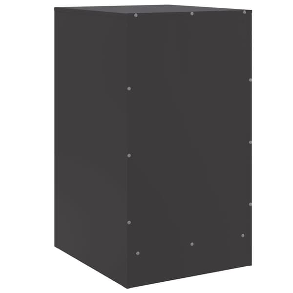 vidaXL Nattbord svart 34,5x39x62 cm stål