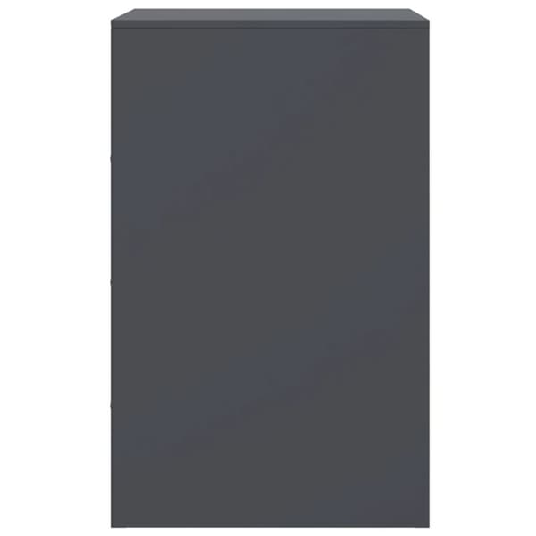 vidaXL Nattbord 2 stk antrasitt 34,5x39x62 cm stål