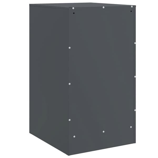 vidaXL Nattbord 2 stk antrasitt 34,5x39x62 cm stål