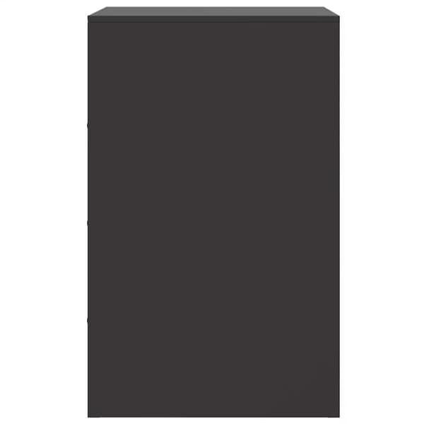 vidaXL sengebord 34,5x39x62 cm stål sort