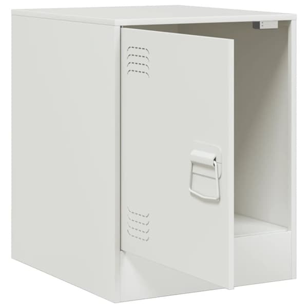 vidaXL sengeborde 2 stk. 34,5x39x44 cm stål hvid