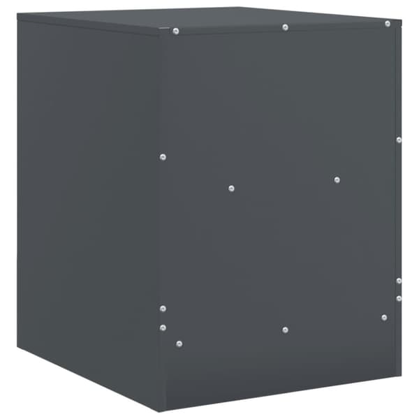 vidaXL Yöpöydät 2 kpl antrasiitti 34,5x39x44 cm teräs