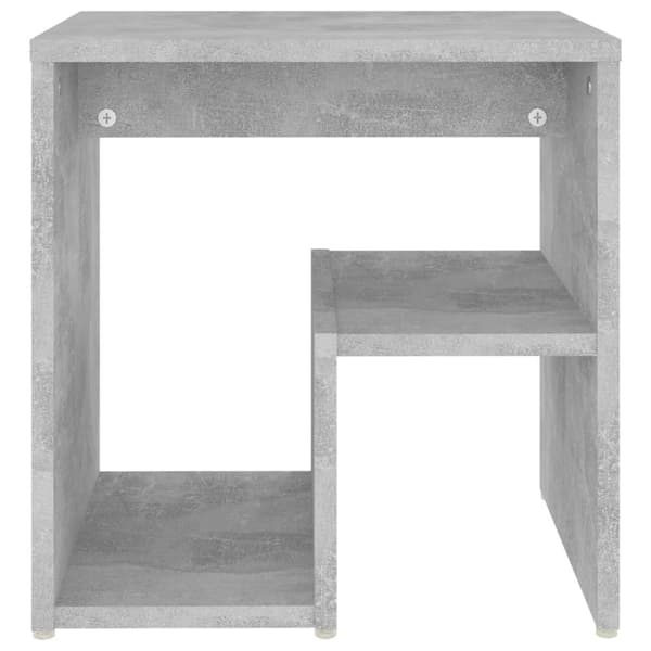 The Living Store Yöpöydät 2 kpl betoninharmaa 40x30x40 cm tekninen puu -  Yöpöydät