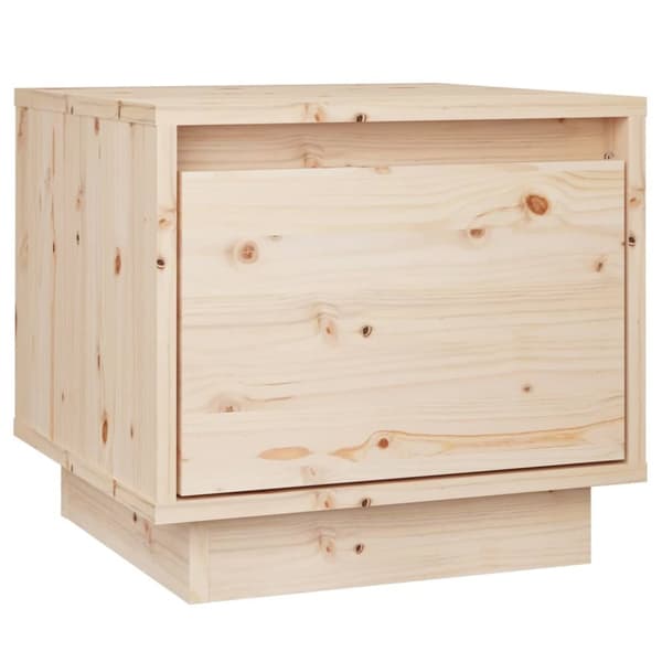 The Living Store Sängbord 35x34x32 cm massiv furu - Nattduksbord