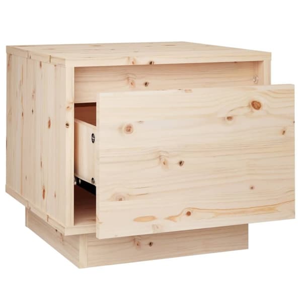 The Living Store Sängbord 35x34x32 cm massiv furu -  Nattduksbord