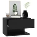 Miniatyrbild 5 av 9: The Living Store Väggmonterat sängbord svart -  Nattduksbord