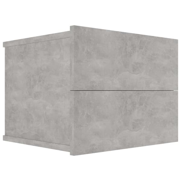The Living Store sengeskab 40x30x30 cm spånplade betongrå -  Natborde