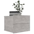 Miniatyrbillede 4 af 8: The Living Store sengeskab 40x30x30 cm spånplade betongrå -  Natborde