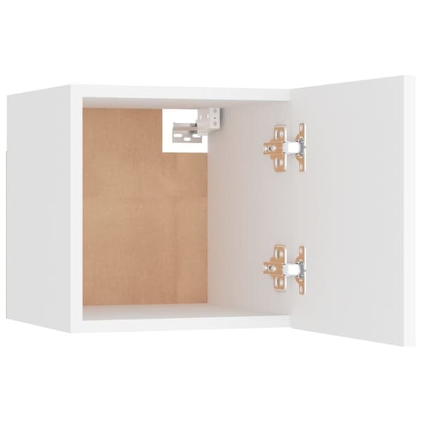 The Living Store sengeskab 30,5x30x30 cm spånplade hvid - Natborde