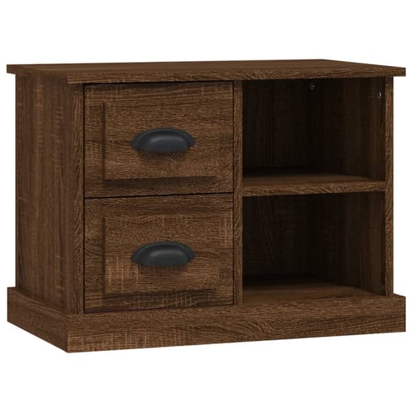 The Living Store sengebord 60x35,5x45 cm brun egetræsfarve - Natborde