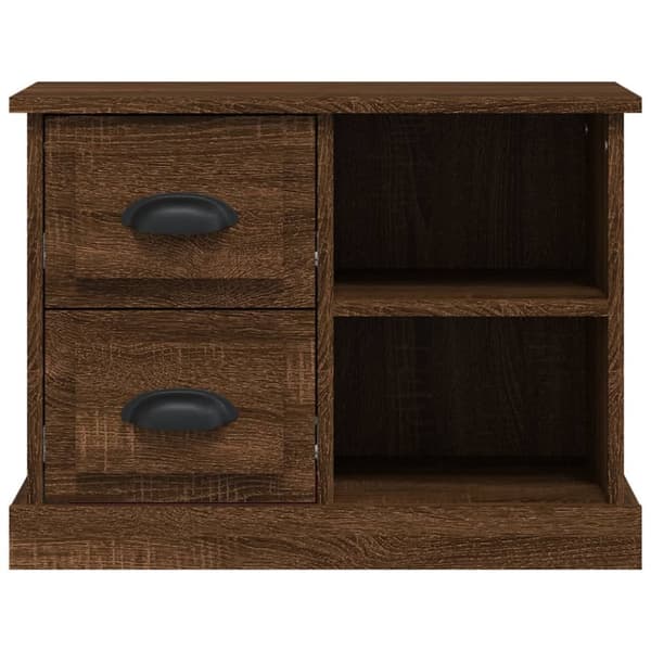 The Living Store sengebord 60x35,5x45 cm brun egetræsfarve - Natborde