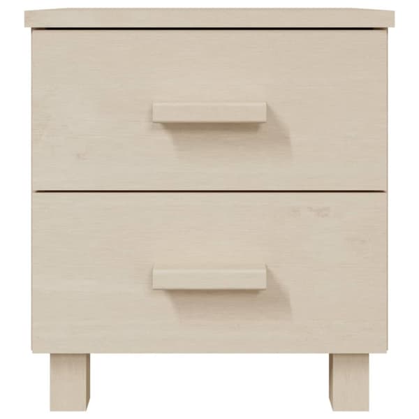 The Living Store sengeskab HAMAR 2 stk. 40x35x44,5 cm fyrretræ honningfarvet -  Natborde