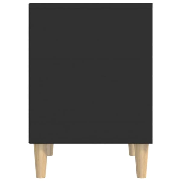 The Living Store sengeborde 2 stk. 40x35x50 cm sort - Natborde