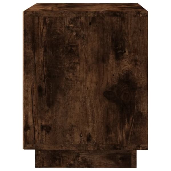 The Living Store sengeborde 2 stk. 44x35x45 cm konstrueret træ røget egetræ - Natborde